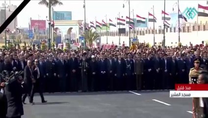 شاهد  جنازة و دفن الرئيس السابق محمد  حسنى مبارك