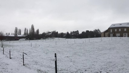 Première neige à Liège