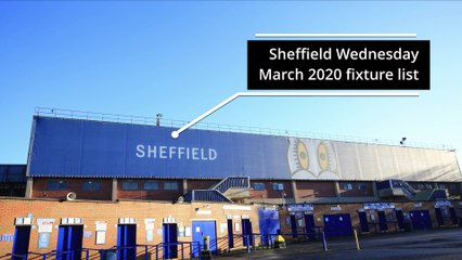 Sheffield Wednesday March 2020 Fixture List
