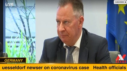 Download Video: Health officials in Duesseldorf newser on coronavirus case -- GERMANY