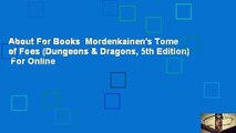 About For Books  Mordenkainen's Tome of Foes (Dungeons & Dragons, 5th Edition)  For Online