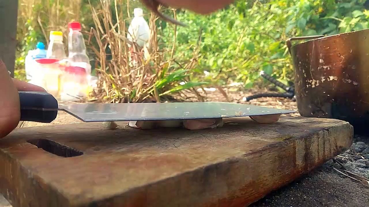 Chicken Thighs Cooked With Fresh Coconut Water | Cook Outdoors