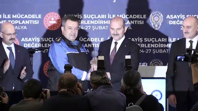 İçişleri Bakanı Soylu, Asayiş Suçları İle Mücadele Değerlendirme Toplantısı'na katıldı - ANTALYA
