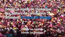 Le lancer de harengs du carnaval de Dunkerque : 