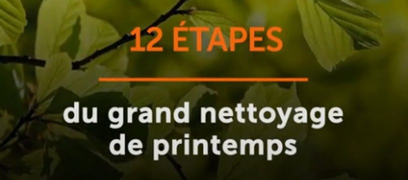 Étapes du grand nettoyage de printemps