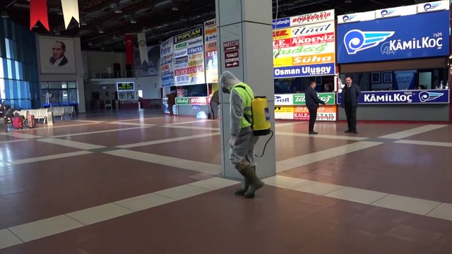 İlçe otogarları ve toplu taşıma araçlarında dezenfeksiyon - AYDIN
