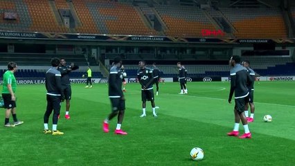 Spor sporting, istanbul başakşehir maçı hazırlıklarını sürdürdü