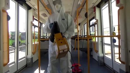 Toplu taşıma araçlarında virüs temizliği