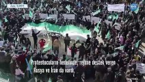 Türkiye Sınırında Suriyeliler Esat Karşıtı Gösteri Düzenledi