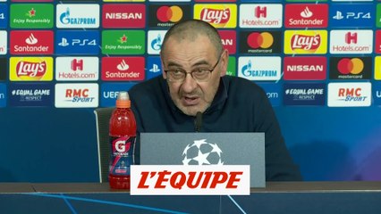 Sarri «On a trop peu montré en attaque» - Foot - C1 - Juventus