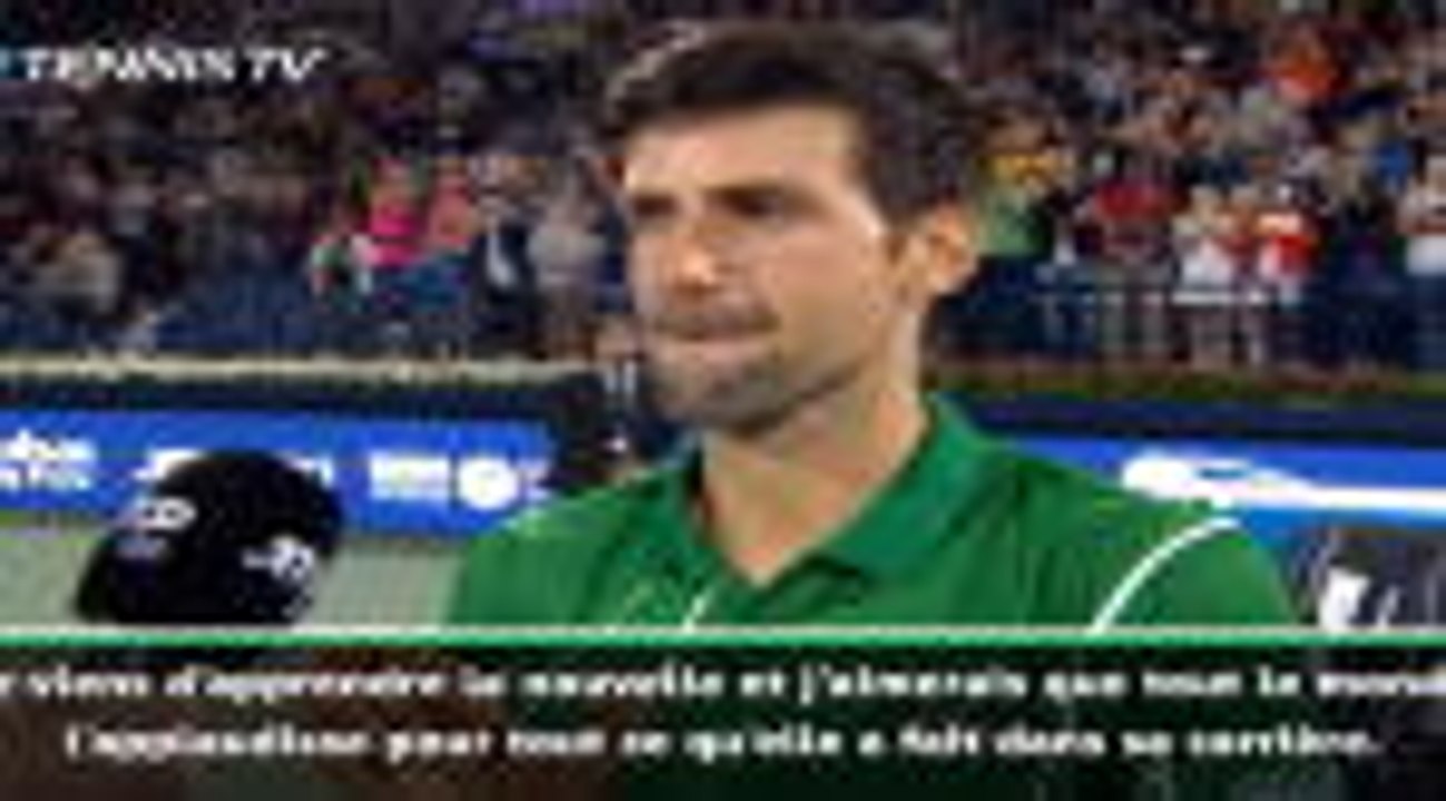 Dubaï - Djokovic sur Sharapova : "Elle a eu une carrière fantastique, elle peut être fière d'elle"