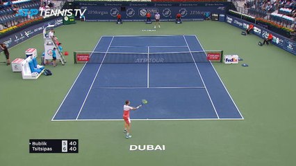 Tsitsipas battles past Bublik to reach Dubai quarters