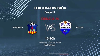 Previa partido entre Esporles y Soller Jornada 26 Tercera División