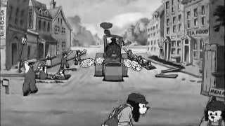 Mickey Mouse, Minnie Mouse - Mickey's Steamroller  (1934)