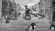 Mickey Mouse, Minnie Mouse - Mickey's Steamroller  (1934)