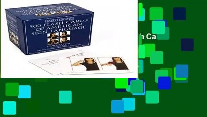 About For Books  Barron s 500 Flash Cards of American Sign Language  Review