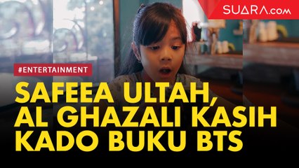 Safeea Ulang Tahun Al Ghazali kasih Kado Buku BTS