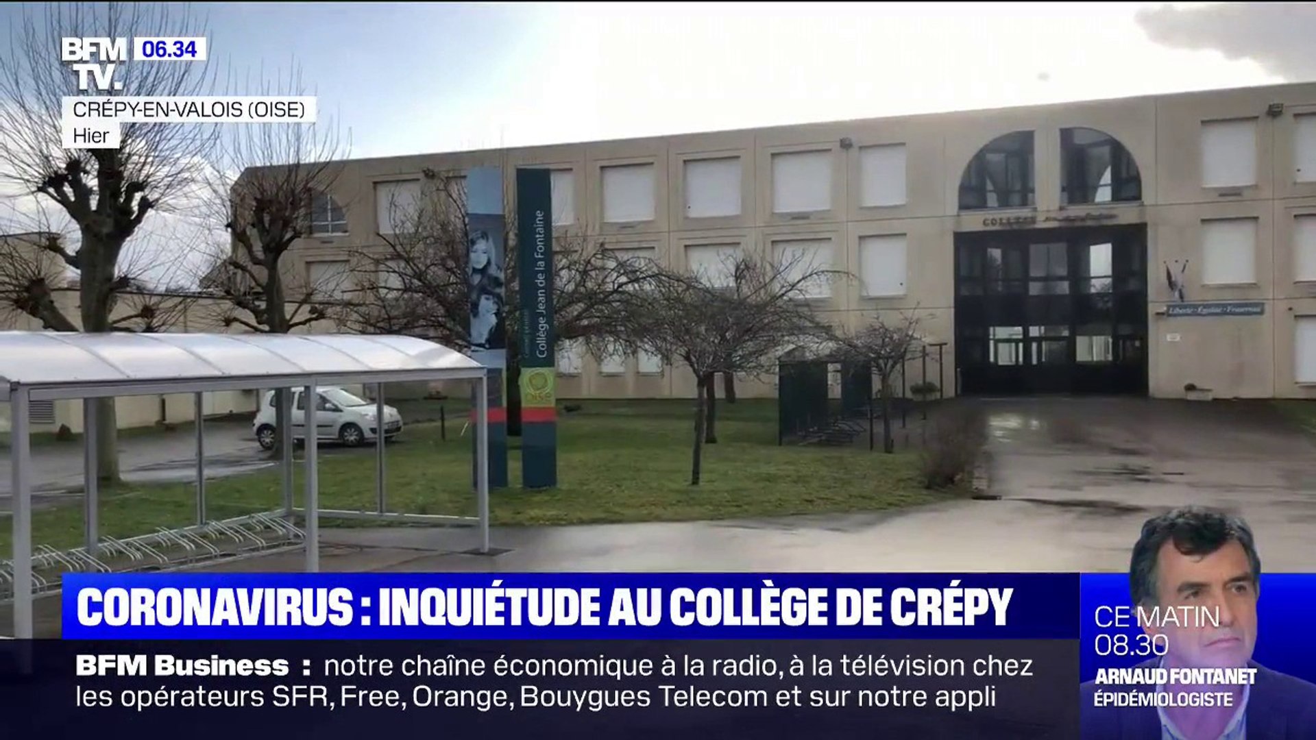 L'inquiétude au collège de Crépy-en-Valois, où enseignait le professeur  mort du coronavirus - Vidéo Dailymotion