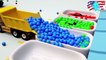 Learn Colors - Learn colors with cars for Children Balls Education track parking vehicle