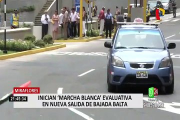 Miraflores: inician marcha blanca en nueva salida de Bajada Balta