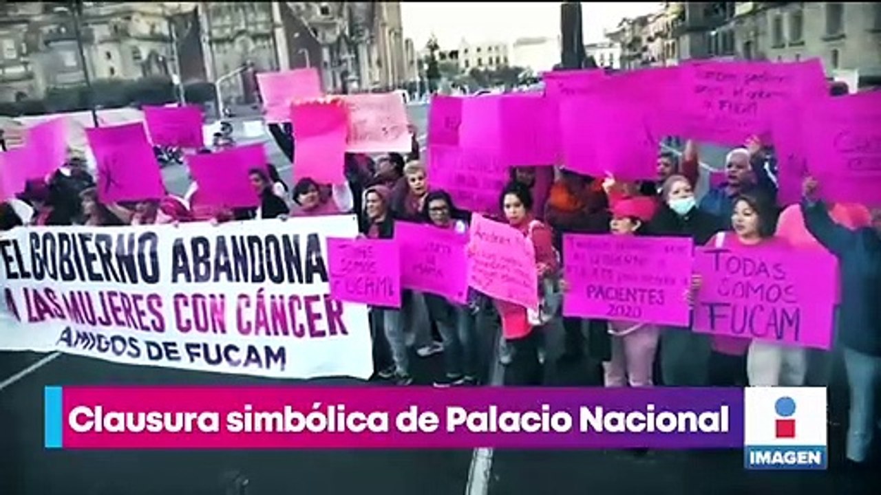 Manifestantes clausuran Palacio Nacional por falta de medicamentos