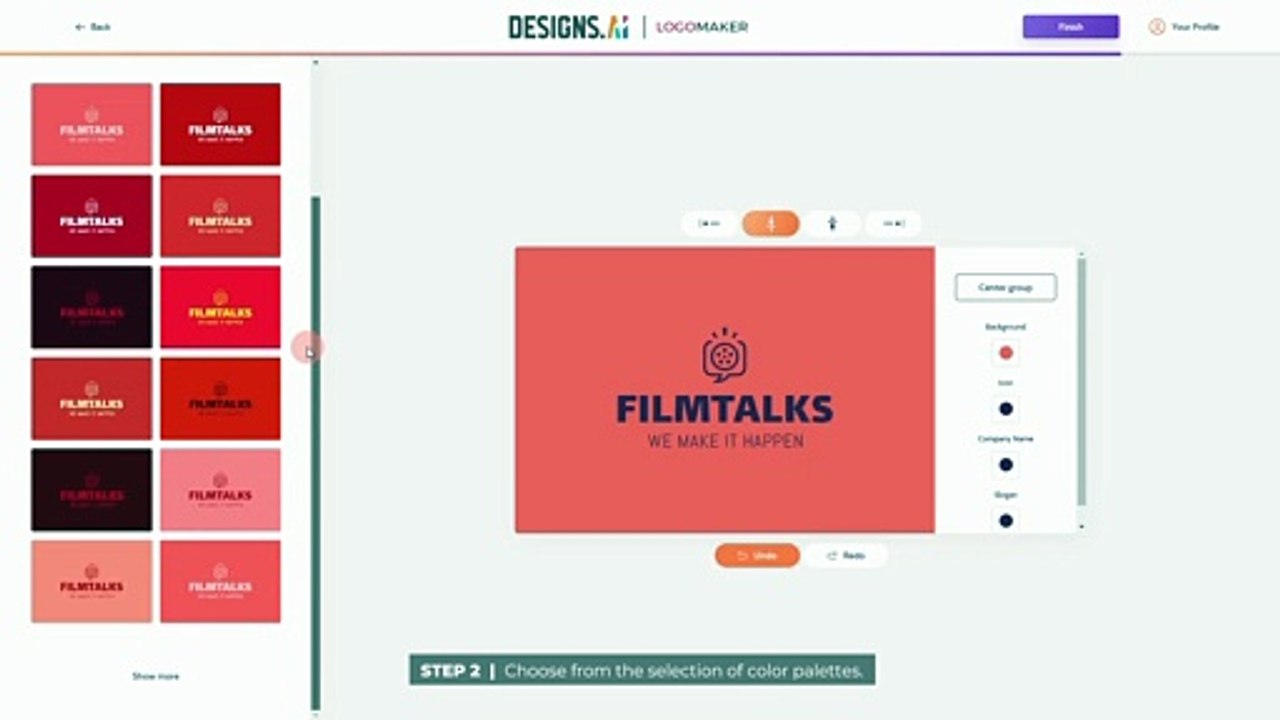 How To Change Your Logo Color Palette Using Logomaker | Designs.ai