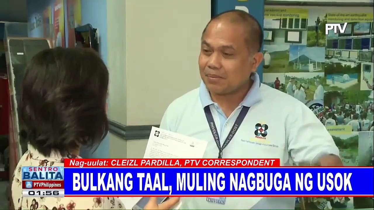 Bulkang Taal, muling nagbuga ng usok