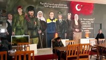 Tekirdağ'da güzel sanatlar öğrencisi hastanenin kantin duvarına Türkiye'nin kahramanlarını resmetti - TEKİRDAĞ