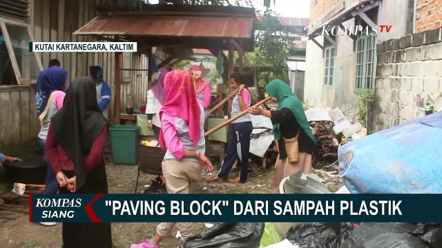 Daur Ulang Sampah Plastik Menjadi Paving Blok untuk Bahan Bangunan