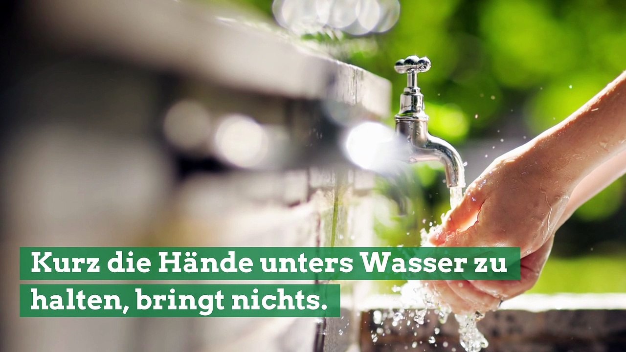 So wäscht man sich die Hände richtig