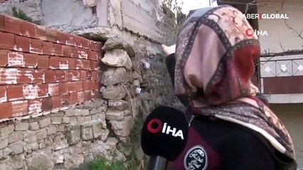 40 yıllık istinat duvarının üzerine bina yaptılar