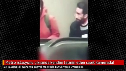 Metro istasyonundaki sapık kamerada !