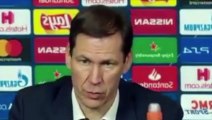 Football - Champions League - Rudi Garcia en conférence de presse après Lyon 1-0 Juventus