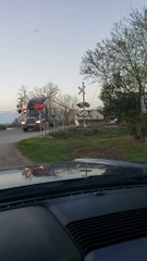 Truck Stuck on Tracks Slammed by Train