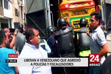 Mototaxista extranjero que agredió a serenos en Surco quedó en libertad por error en parte policial