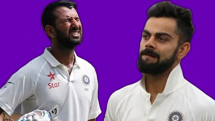 IND VS NZ 1ST TEST | Kohli is not happy with Pujara's slow batting