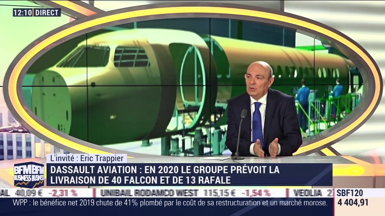 Eric Trappier (Dassault Aviation): En 2020, Dassault Aviation prévoit la livraison de 40 Falcon et de 13 Rafale - 27/02