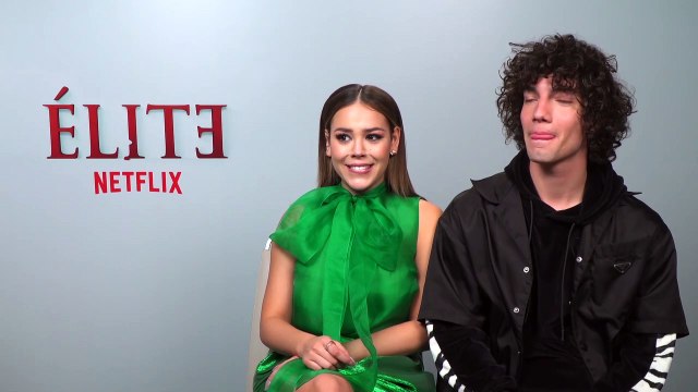 Danna Paola y Jorge López promocionan la tercera temporada de la serie de 'Élite'
