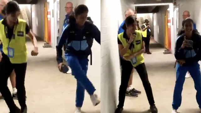 Jemimah Rodrigues' Busting Moves With Off-Duty Security Guard | Cricket | Oneindia Kannada