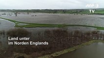 Überschwemmungen in England: Äcker unter Wasser