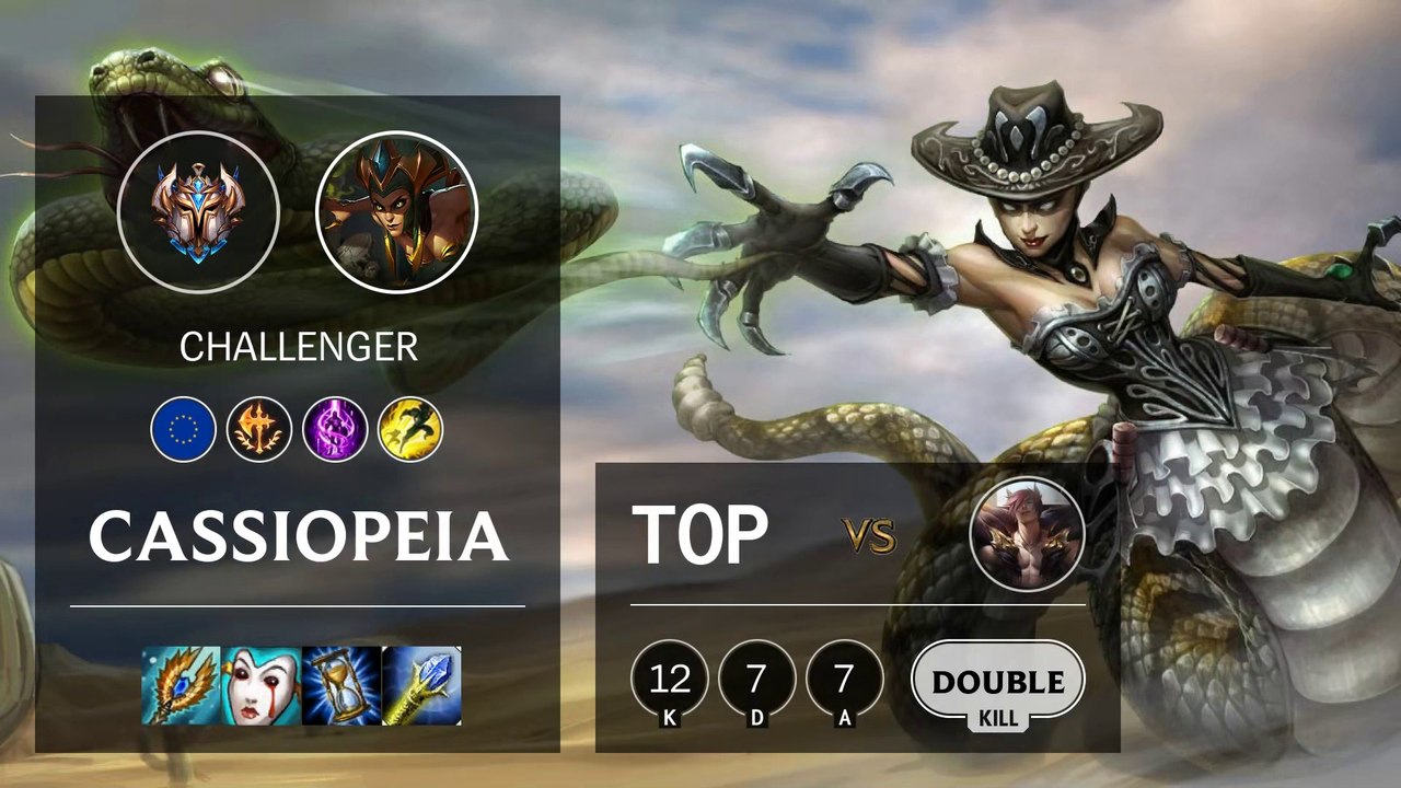 Cassiopeia Top vs Sett - EUW Challenger Patch 10.4