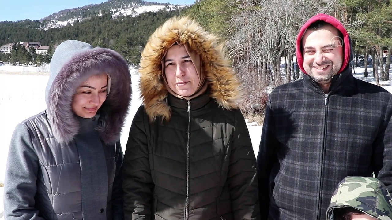 Gölcük ve Abant'taki kar manzarası büyülüyor - BOLU