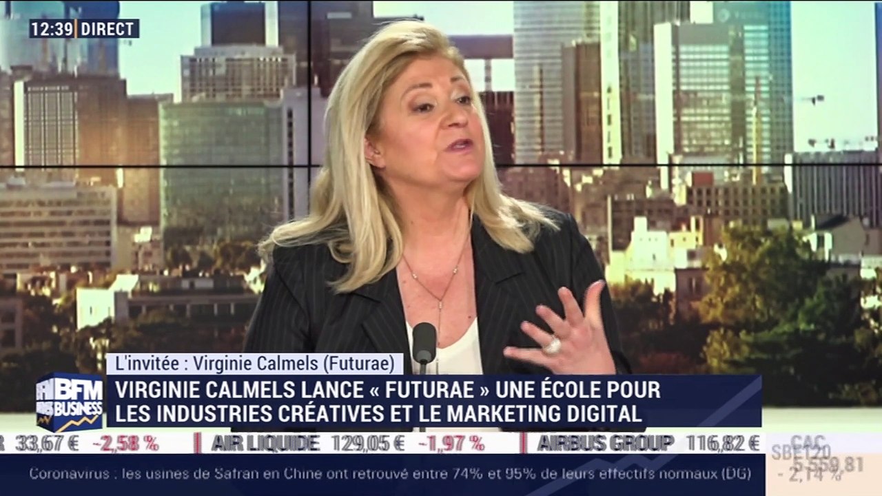 Virginie Calmels (Futurae) : Virginie Calmels lance "Futurae" une école pour les industries créatives et le marketing digital - 27/02
