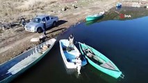 Beyşehir Gölü'nde ‘şok’la yasa dışı balık avcılığına havadan takip