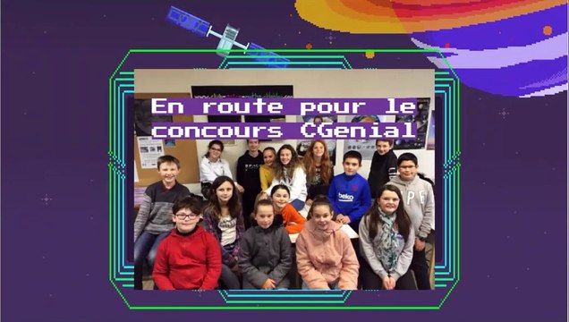 clip concours CGénial 2019-2020 Le club Astro-Mytho est dans la Lune !