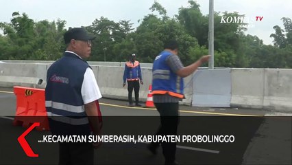Belum Setahun Diresmikan Jokowi, Tol Paspro Ambles