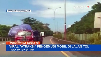Viral Atraksi Pengemudi Mobil Buka Pintu sambil Berdiri, Pelaku Minta Maaf