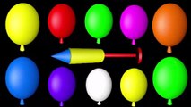 Balloons Show 3D for Learning Colors- Teach Colours Baby Kids Children's Educational- Kids World