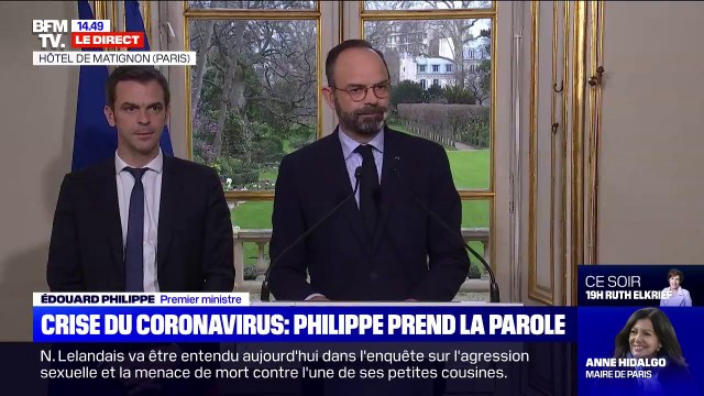 Édouard Philippe sur le coronavirus: une réunion se tiendra demain avec les organisations patronales et syndicales