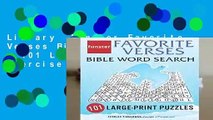 Library  Funster Favorite Verses Bible Word Search - 101 Large-Print Puzzles: Exercise Your Brain,